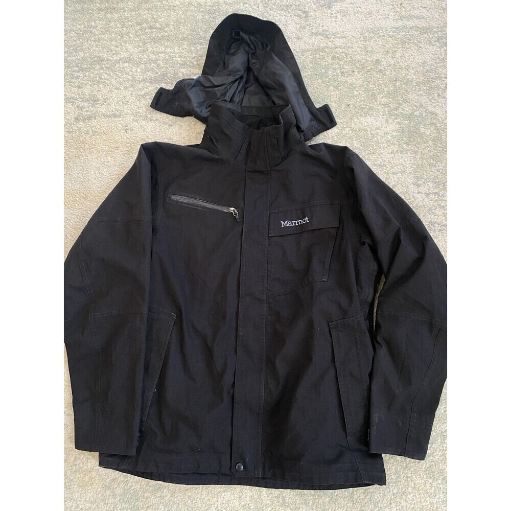 Marmot McArthur Jacket Size M Mens Hooded 2-Layer Pockets Outdoors Cinchable